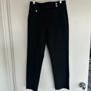 Veronica Beard Renzo Pant (Black + Silver Size 4 Excellent Condition)